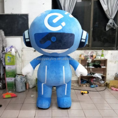 Commercial Unisex Halloween Giant Cute Inflatable Robot Costume for Adults Hand-Drawn Printing Party Advertising Mascot Mascot