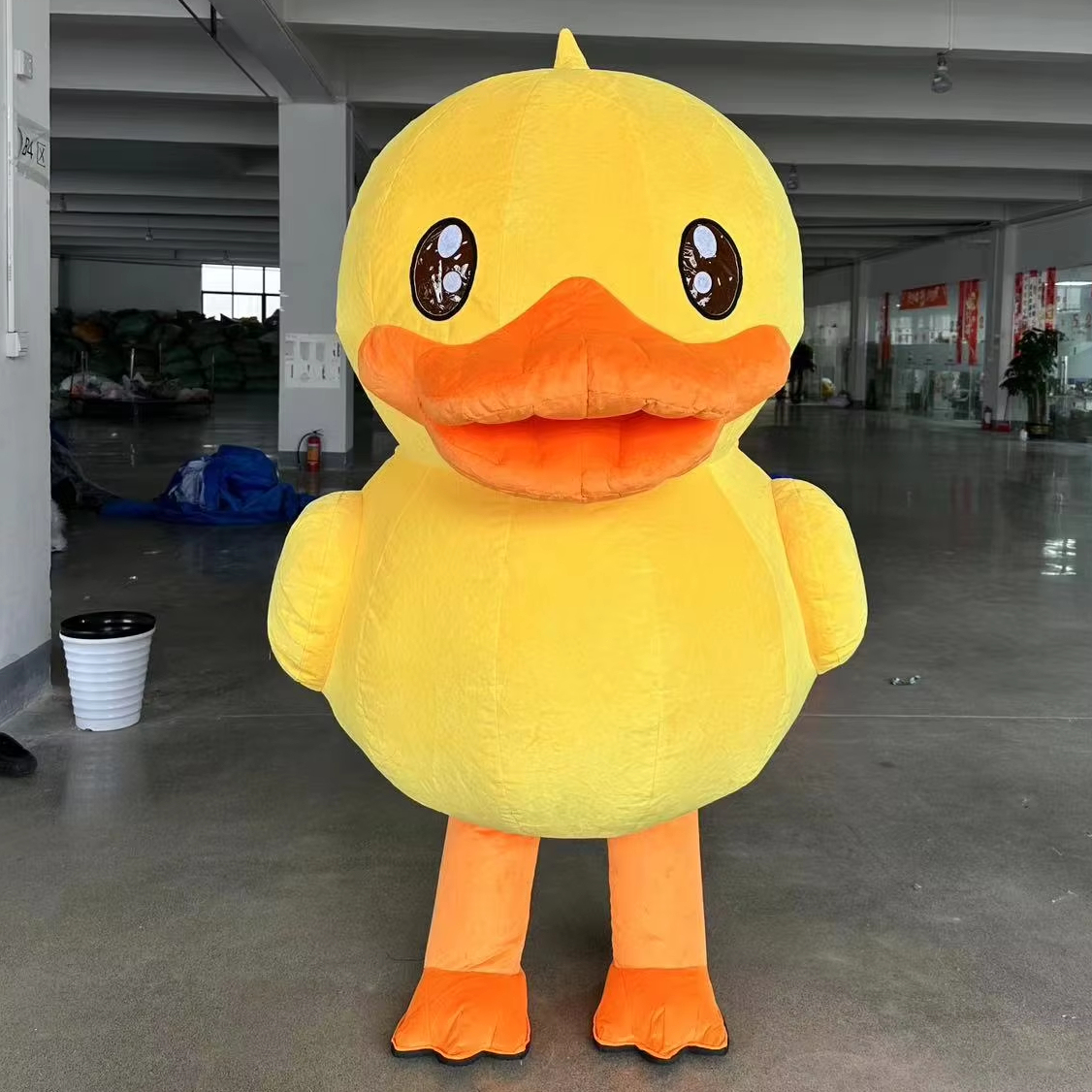 Factory Custom Inflatable Mascot Costume Adult Duck Character Plush Bear Style for Halloween Carnival Use