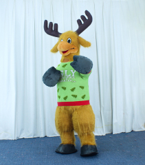 HI Inflatable Christmas Deer Mascot Costume 2m/2.6m/3m Deer Custom Anime Cosplay Mascotte Theme Fancy Dress Carnival