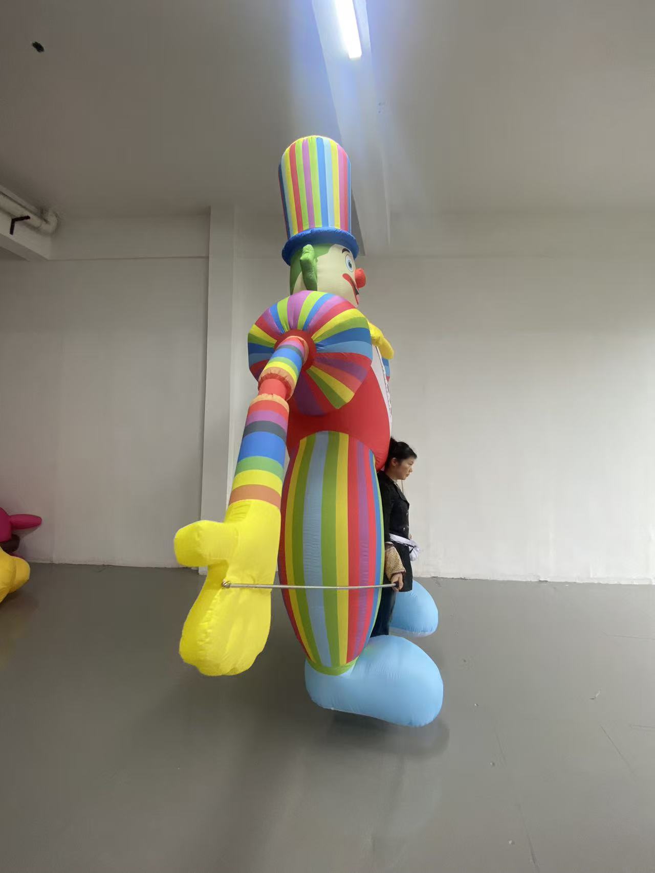 Cartoon Walking Clown Inflatable Model Main Park Clown Doll Inflatable Clothing Balllon for Parks