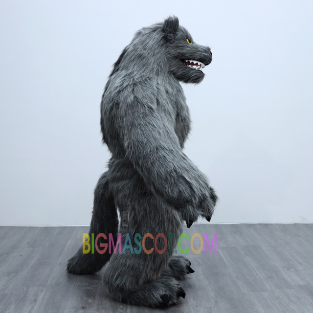 Wolf Animal Carnival Dress Suit Fur Costume Inflatable Mascot Costume for Christmas Plush Furry Party Wolf Mascot
