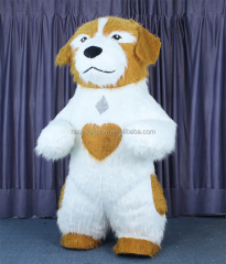 Unisex Design Plush Cartoon Animal Inflatable Dog Mascots Costumes Adult Mascot Costume for Sale