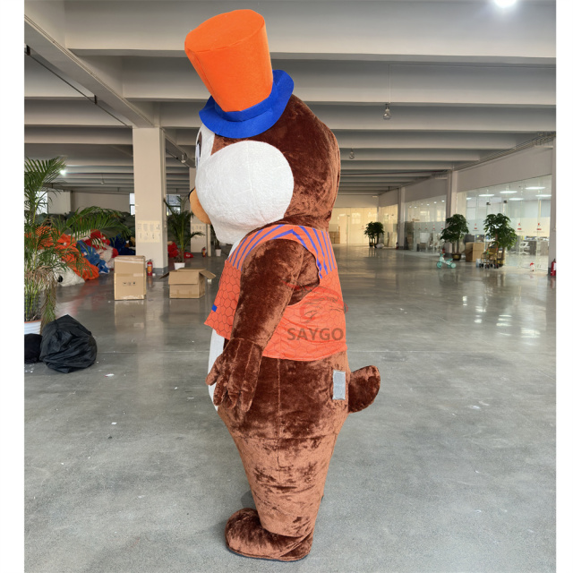 Orange Set Dressing Squirrel Mascot Costume 2m Cosplay Garments Squirrel Inflate Costume for Anime Activities