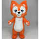 Orange Color Linabell Fox Mascot Costume 2m Inflatable Linnabell Fox Mascot Costume for Advertising Performance and Parties
