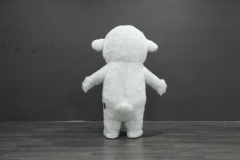 Customizable Cute Unisex Adult White XL Inflatable Sheep Mascot Costume Plush Animal Walking for Mardi Gras/Carnival Parties,Big Mascot,Customizable Cute Unisex Adult White XL Inflatable Sheep Mascot Costume Plush Animal Walking for Mardi Gras/Carnival Parties