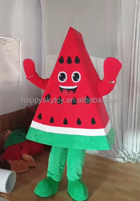 Custom Made Fruit Mascot Costume Watermelon for Adults Performance Wear Brand Advertising Fruit Costumes 1.6-2.3m