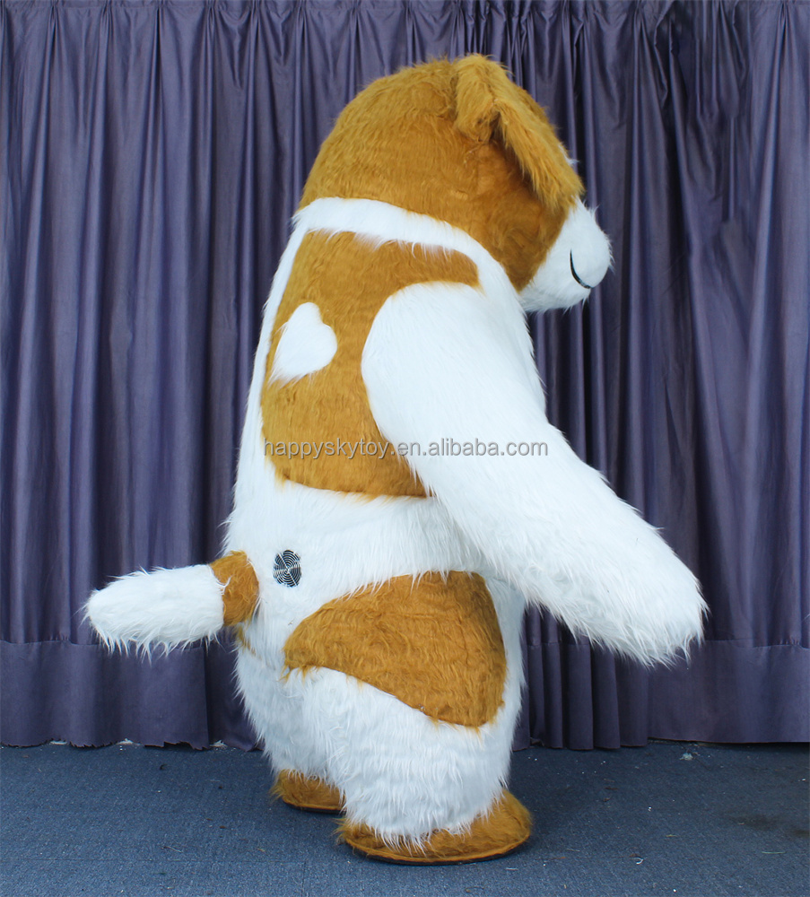 Furry Dog Costume for Anime Walking Paradise Activities Chase Dog Mascot Costume Inflatable 2m