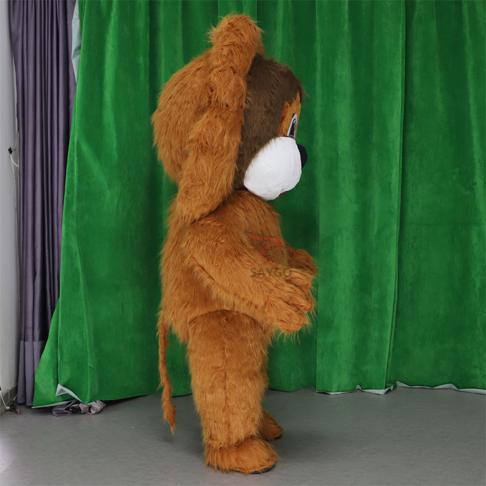 High Quality Inflatable 2m Realistic Walking Inflatable Christmas Clothing Lion Animal Mascot Costumes