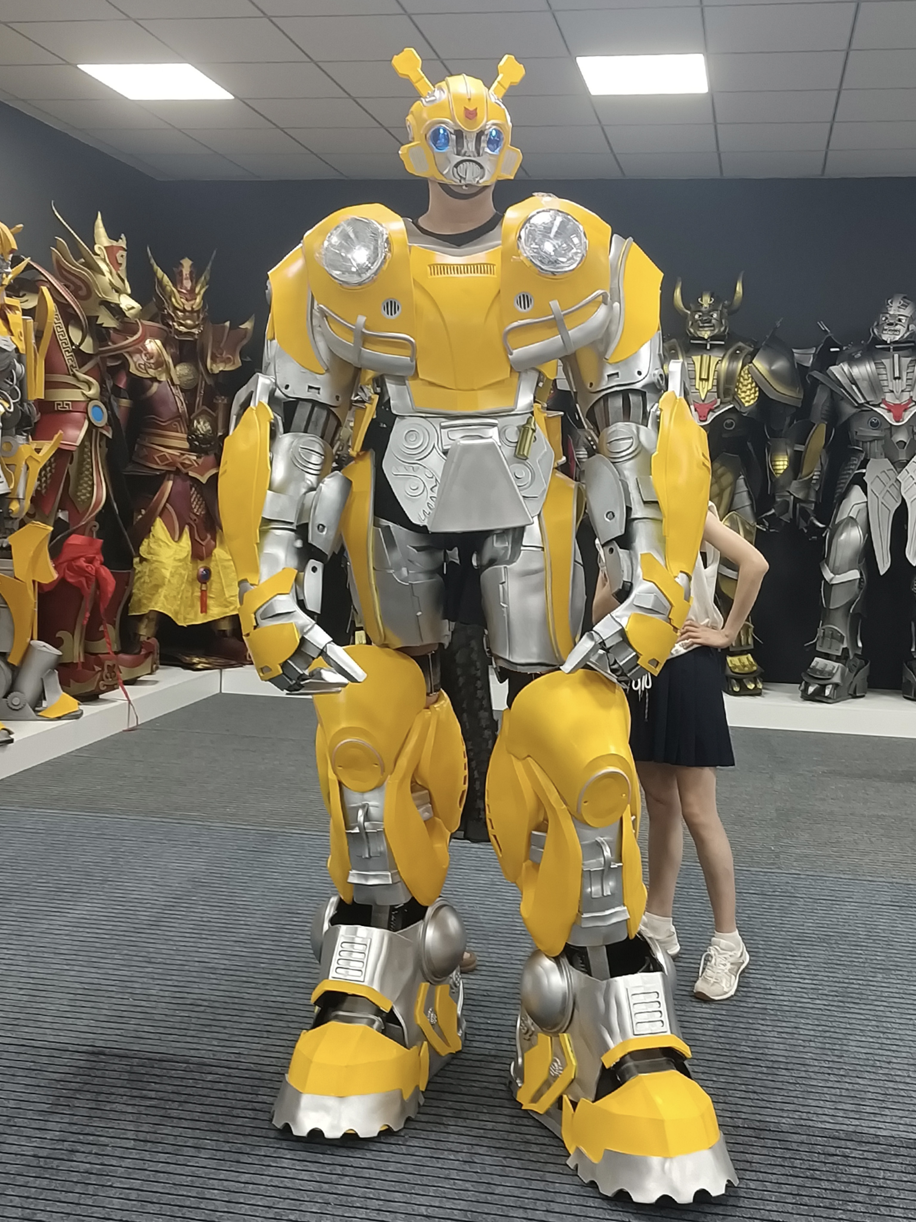 Happy Sky Custom Design Polyfoam Wearable Animal Robot Costume LED Realistic Adult Unisex Halloween/Easter Party Mascot Costume,Big Mascot,Happy Sky Custom Design Polyfoam Wearable Animal Robot Costume LED Realistic Adult Unisex Halloween/Easter Party Mascot Costume