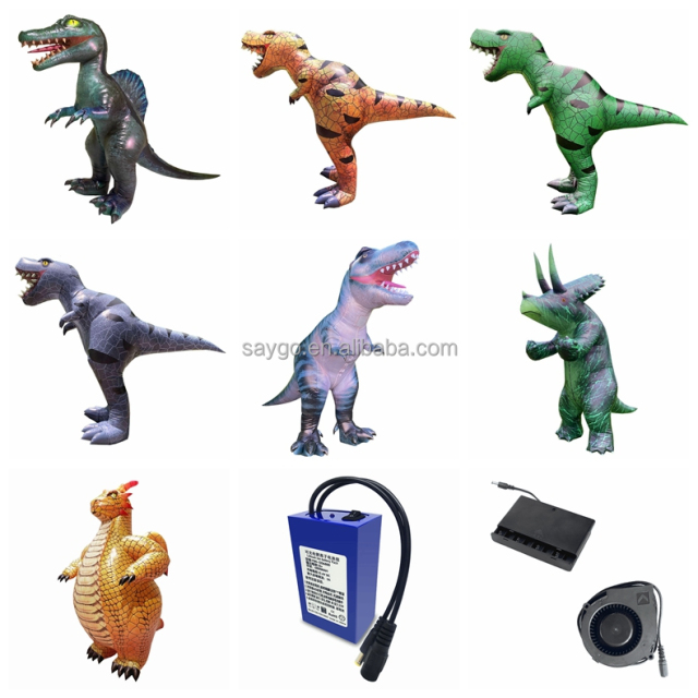 Happy Sky Inflatable Dragon Costume-Adult Unisex PVC Realistic Moving Walking Advertising Mascot for Easter/Halloween