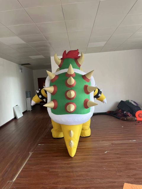 Promotional Cartoon Character Cosplay Suit Inflatable Bowser Turtle Mascot Costume for Adults Halloween Adult Cosplay Dress