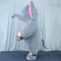 Customized Cartoon Inflatable Elephant Mascot Suit Plush Animal Decor Party Holiday Advertising Inflatable Costumes Decorations