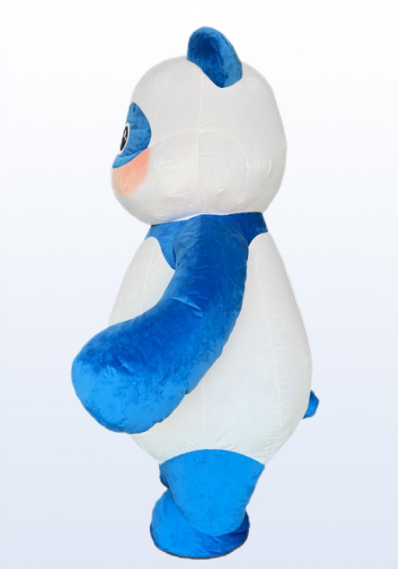 High Quality Blue Inflatable Panda Plush Mascot Costume for Adults-Unisex for Carnival/Party Easter/Halloween