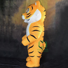 Adult Tiger Paw Bear Costume with Helmet Accessory Inflatable Mascot Costume for Carnival Party Anime Wolf Bee-Dog Cosplay Style