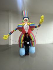 Cartoon Walking Clown Inflatable Model Main Park Clown Doll Inflatable Clothing Balllon for Parks