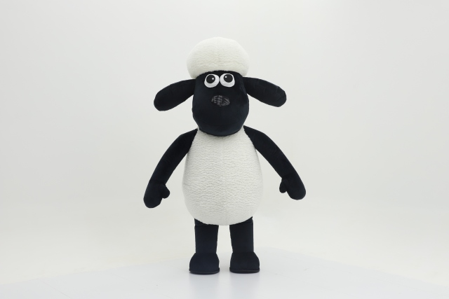 Shaun the Sheep Farm White Unisex Adult Inflatable Sheep Mascot Costume 2m/2.6m for Events Rental Hot Selling,Big Mascot,MOQ 1 PCS Farm White Unisex Adult Inflatable Sheep Mascot Costume 2m/2.6m for Events Rental Hot Selling