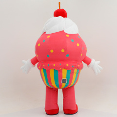 High Quality  Food-Themed Cake Shaped Inflatable Mascot Costume for Adults/Unisex Easter/Halloween Performance