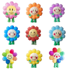 Custom Beautiful Flower Inflatable Mascots Costumes for Parade Walking Outside 2.2m Flower Inflatable Clothing Stage Dress