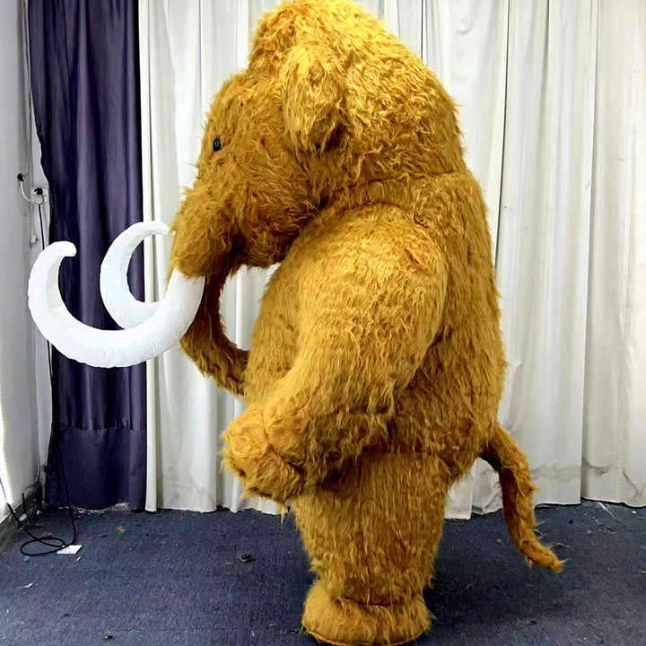 3m Majestic Mammoth Mascot Costume for Adults Inflatable Mammoth Manny Mascot in Ice Age Character