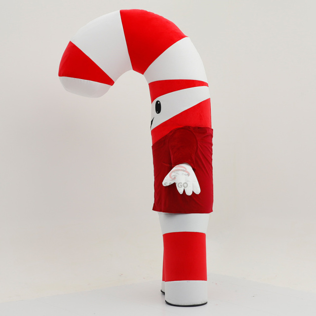 Inflatable Performance Costume Customized Inflatable Candy Cane Mascot Costume Adult Christmas Parade Decoration for Halloween