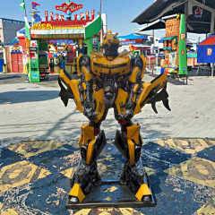 Camaro Bumblebee Transformers Realistic Adult LED Robot Costume Party Mascot Suit with Illuminated Dance Robot Features,Big Mascot,Realistic Adult LED Robot Costume Party Mascot Suit with Illuminated Dance Robot Features