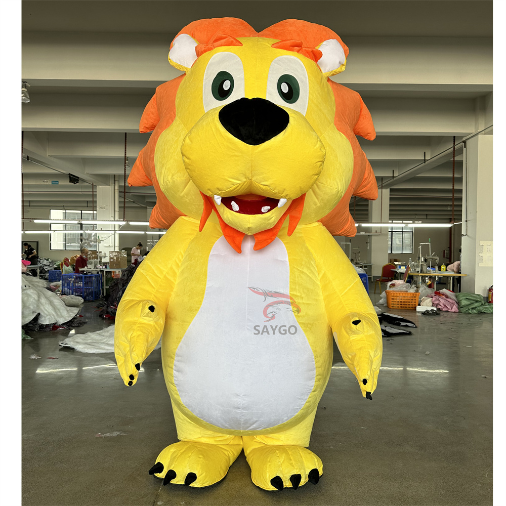 Dralion Chinese Dance Lion Mascot Costume 2m Inflated Traditional China Lion Costume Suits for Events Rental