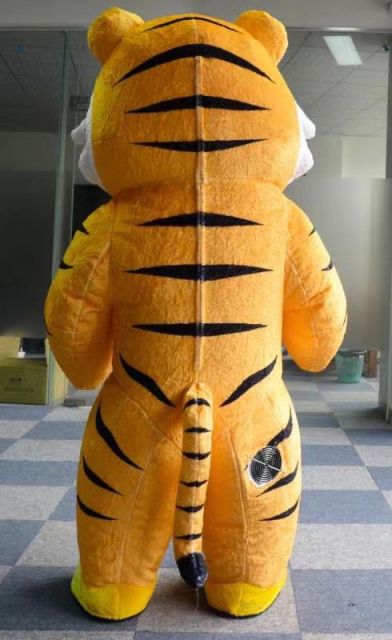 Guangzhou Inflatable Mascot Costume for Adult Halloween Plush Furry Mascot Animal Carnival Dress Suit Tiger Costume