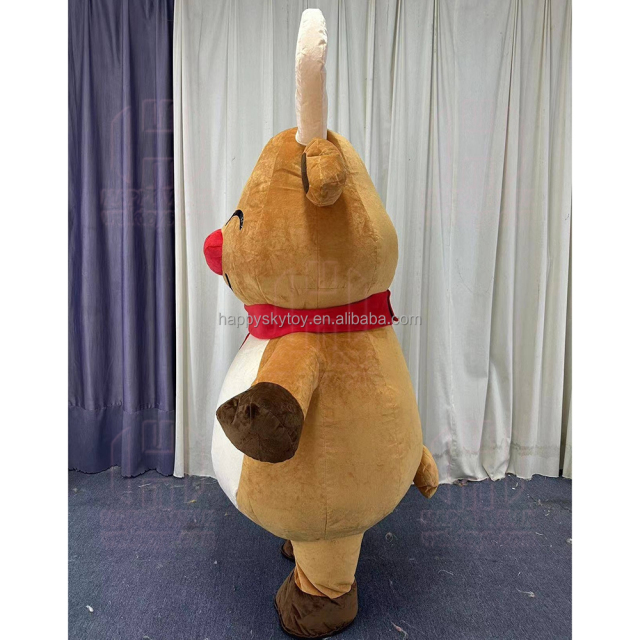 Happy Sky  Unisex Adult Deer Animal Inflatable Mascot Costume for Halloween/Christmas Fancy Dress Cosplay