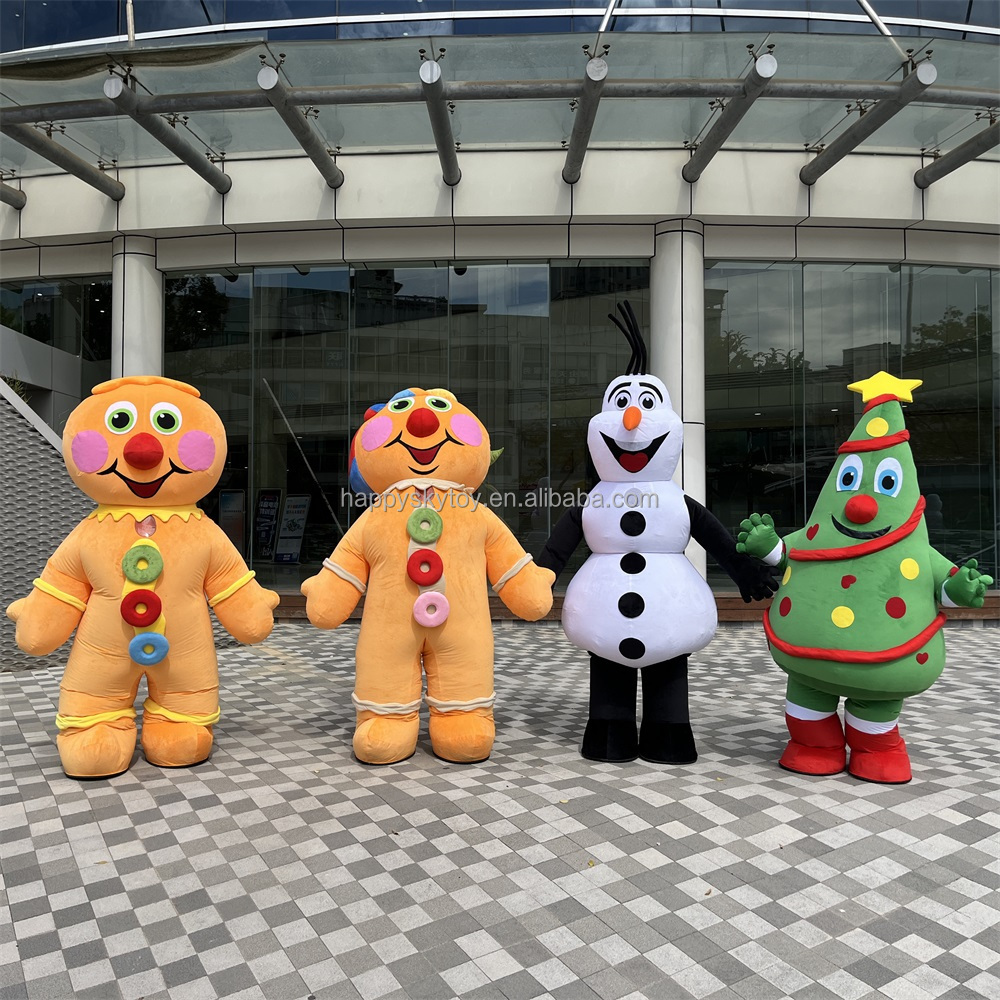 Adults Party Cosplay 6.5ft Inflatable Christmas Tree Mascot Costume Blow up Christmas Tree Cloth Suits Costumes for Celebration