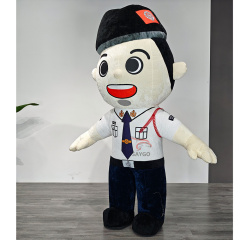 Inflatable White Animal Cartoon Robot Mascot Costume LED Halloween Adult Unisex Sale