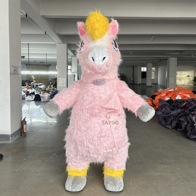 2M/2.6 Long Fur Inflatable Unicorn Horse Mascot Costume for Adults Cute Style Festivals Promotions White Unicorn Indian Wedding,Big Mascot,2M/2.6 Long Fur Inflatable Unicorn Horse Mascot Costume for Adults Cute Style Festivals Promotions White Unicorn Indian Wedding
