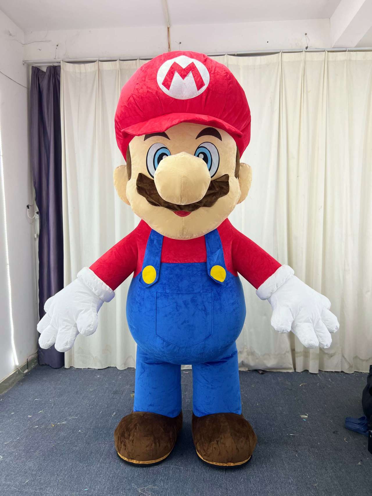 Unisex Adult Mario Inflatable Fancy Dress Mascot Costume Animal Theme