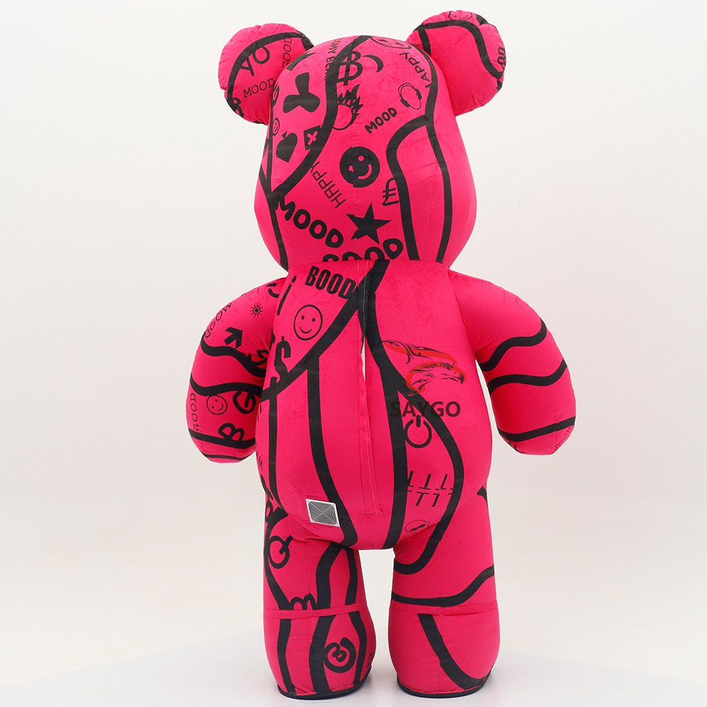 OEM Giant Red Inflatable VIOLENT Bear Mascot Costume Mascotte Animal Cosplay Panda Bear Fursuit Cosplay Furry Suit for Adult
