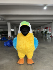 Cosplay Festivals Halloween Inflatable Cartoon Doll XL Mascot Costume Unisex Giant Blue Parrot Performance Adults Event
