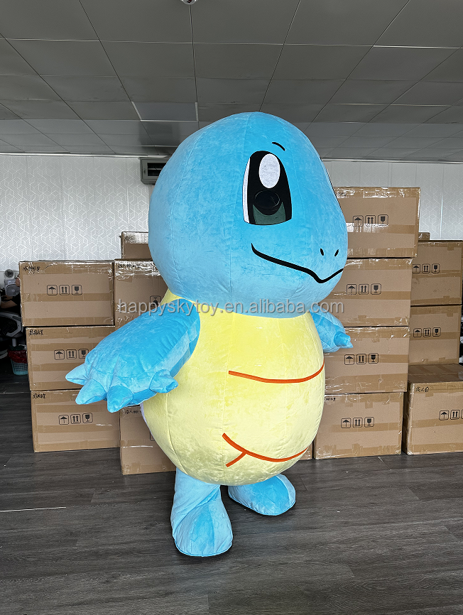 Shell-protected Blue Squirtle Turtle Mascot Costume for Adults Pokemoned Wartortle Turtle Costume Mascot Inflatable 2m Rental,Big Mascot,Shell-protected Blue Squirtle Turtle Mascot Costume for Adults Pokemoned Wartortle Turtle Costume Mascot Inflatable 2m Rental