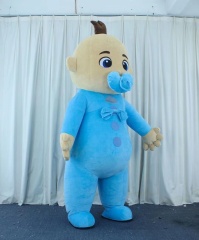 High Quality Inflatable Baby Boy and Girl Custom Mascot Costume Creative Holiday Party Giant Cosplay Dress in Blue and Pink