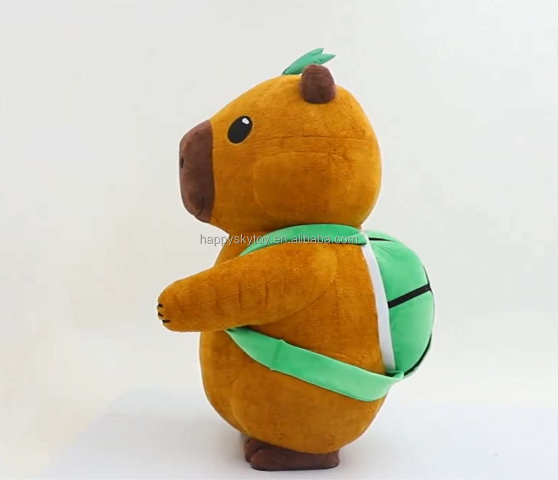 Cheap Capybara Cosplay Clothes 2m/2.6m Inflatable Capybara Mascot Costume Party Dress for Halloween Carnival Christmas Festivals