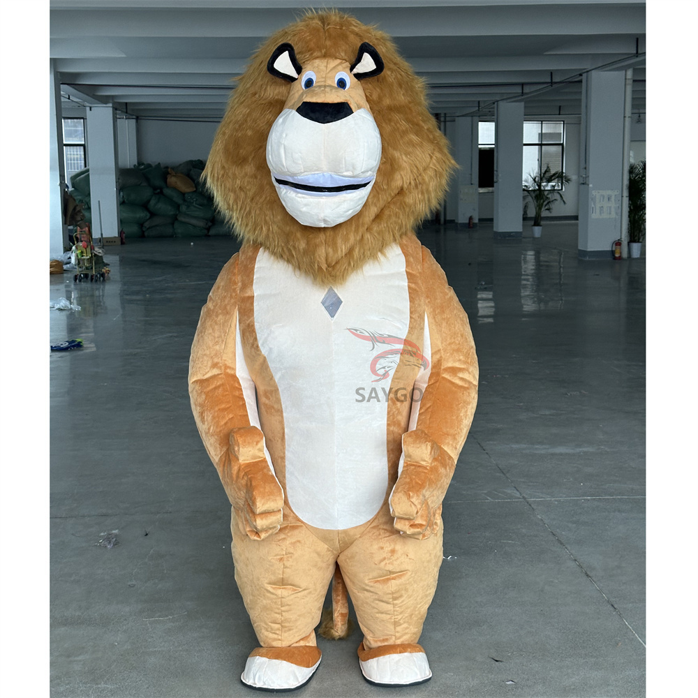 Custom-Made Adult Mascotte Dance Fursuit Inflatable Lion Costume Festivals Halloween Parties Made Plush Character