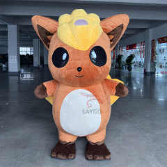 Hot Sale Cartoon Mascot Costume Cute Bunny Adult Party Cosplay Inflatable Pokémon Vulpix Costume Pokémonokémon Child Costume