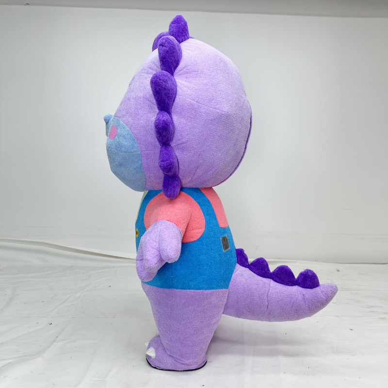 Custom Purple Blue Dragon Mascot Costume Inflatable Purple Dragon Mascot Costume Costumes for Costumed Dragon Mascot for