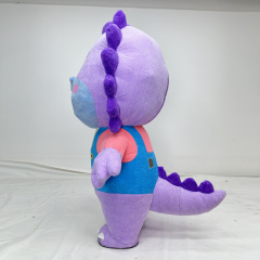 Custom Purple Blue Dragon Mascot Costume Inflatable Purple Dragon Mascot Costume Costumes for Costumed Dragon Mascot for