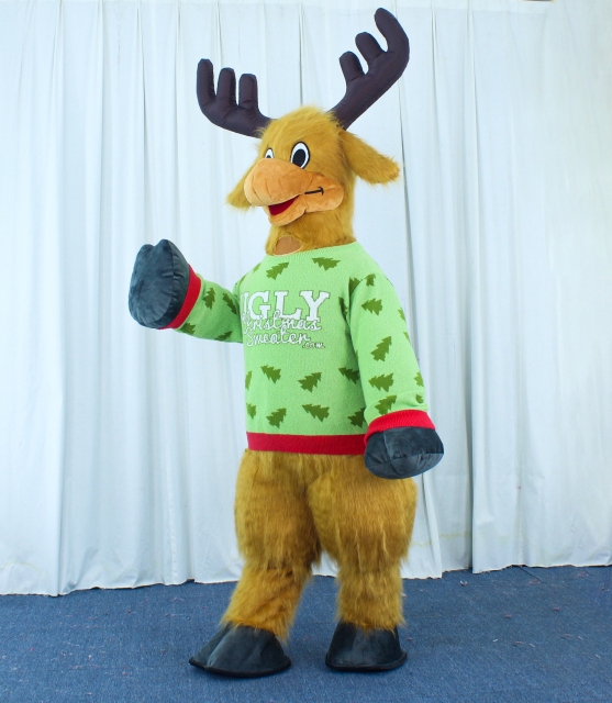 HI Inflatable Christmas Deer Mascot Costume 2m/2.6m/3m Deer Custom Anime Cosplay Mascotte Theme Fancy Dress Carnival