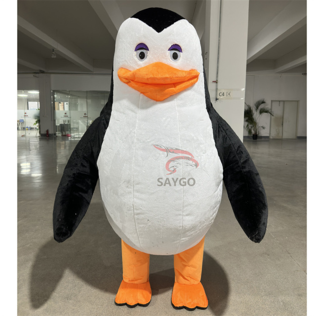 Cartoon Penguin Animal Mascot Costume Inflatable Suits for Halloween CarnivalChristmas Party Cosplay for Lion Character Design
