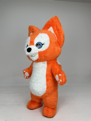 Orange Color Linabell Fox Mascot Costume 2m Inflatable Linnabell Fox Mascot Costume for Advertising Performance and Parties
