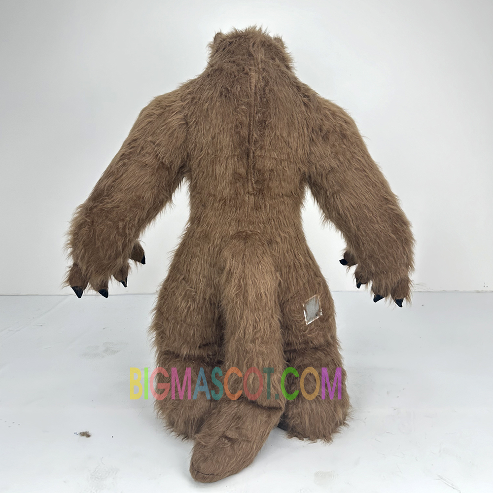 Wolf Animal Carnival Dress Suit Fur Costume Inflatable Mascot Costume for Christmas Plush Furry Party Wolf Mascot