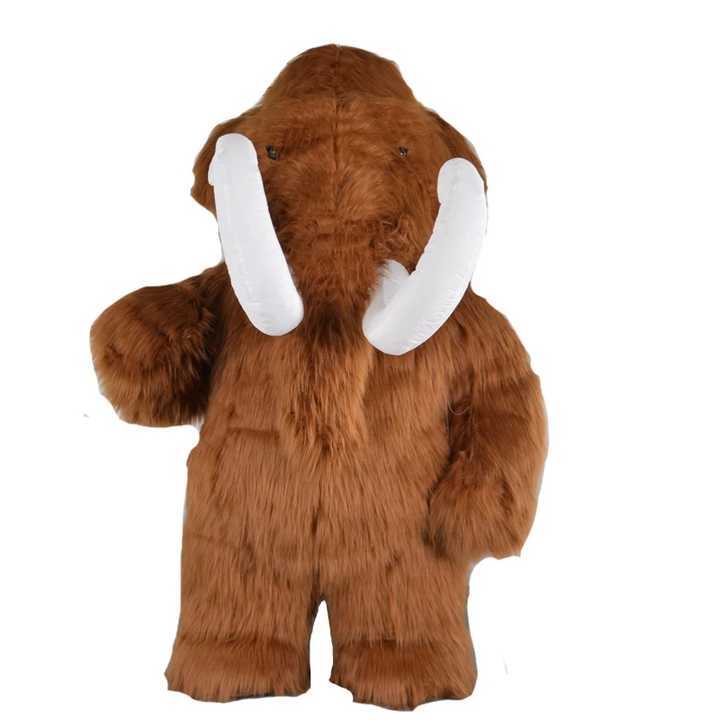 Furry Dress Animal Adult Mammoth Inflatable Mascot Costume Fursuit Primigenius Promotion