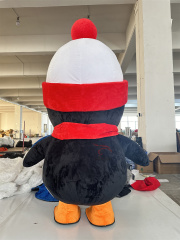 Cute 2m/2.6m Walking Moving Cosplay Cartoon Penguin Inflatable Mascot Costume Battery Blow up Suit for Adults