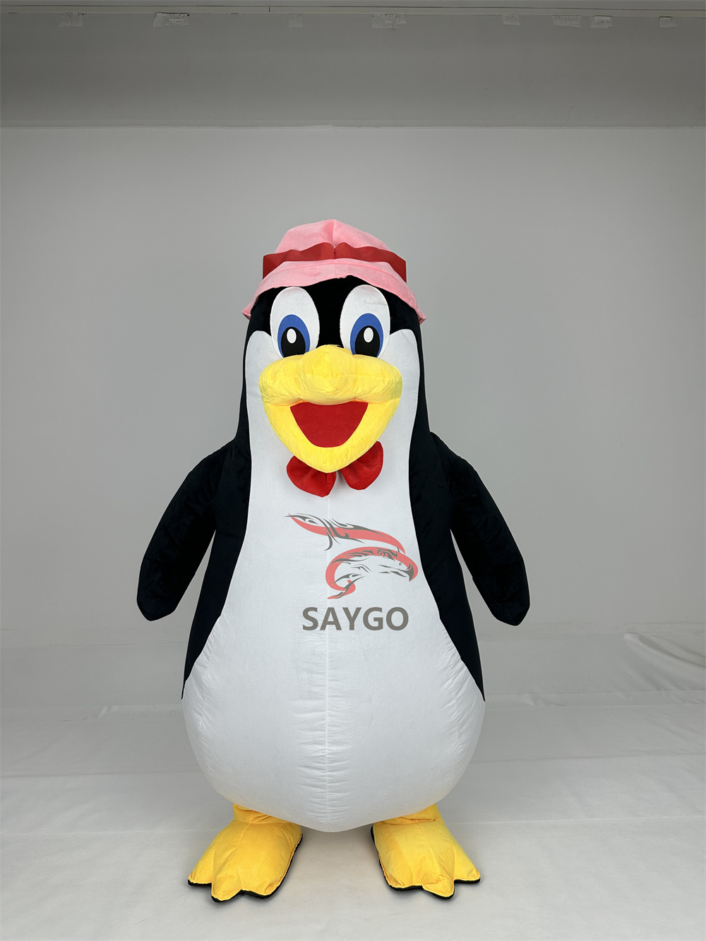 Custom Adult Unisex Cute Soft Plush Dance Inflatable Inflatable Penguin Mascot Costume for Sale