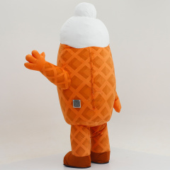 Festival Walking Fun Food Cartoon Customization Inflatable Waffle Ice Cream Mascot Costume Cosplay Adult Costume for Sale