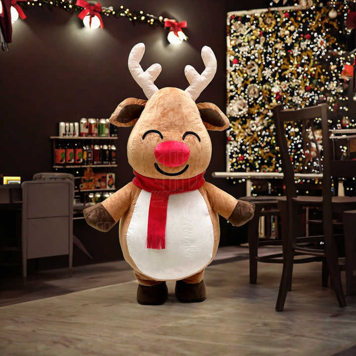 Happy Sky  Unisex Adult Deer Animal Inflatable Mascot Costume for Halloween/Christmas Fancy Dress Cosplay